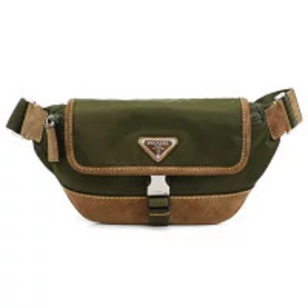 Prada Body Bag Khaki Green Crossbody Cool
